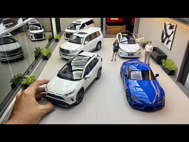 Mega Toyota Car Collection 1:18 Scale | Toyota Dealership Diorama | Diecast Model Cars