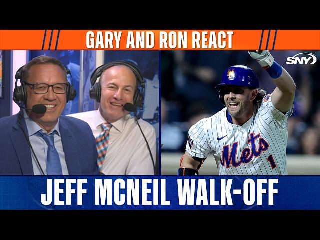 Jeff McNeil's walk-off hit vs Nationals, Gary Cohen and Ron Darling reaction, Steve Gelbs interview