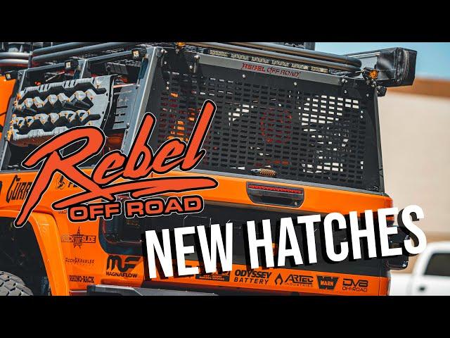New Rear Molle / Solid Hatches For XPLOR Bed Racks & XCAP | Rebel Off Road