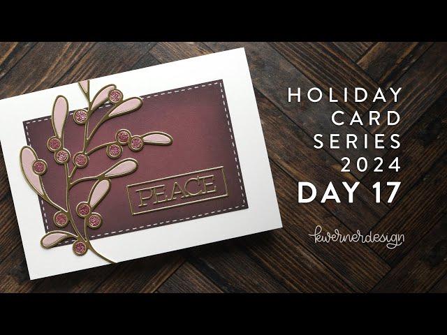 Holiday Card Series 2024 - Day 17 - Berries Die-cut Inlay