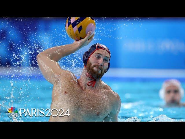 Team USA men's water polo outlasts Croatia in final preliminary game | Paris Olympics | NBC Sports