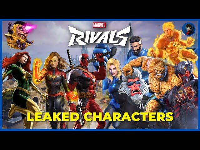 MARVEL RIVALS LEAKED CHARACTERS! (Deadpool, Captain Marvel, Jean Gray, Fantastic Four)