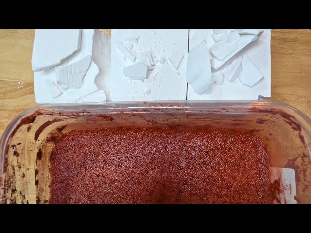 Chalkie Talkie | Brick Red Iron Oxide Water Crush | Fresh Blocks | Gym Chalk ASMR