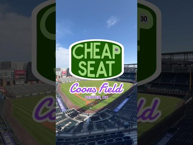 I found the single worst seat at Coors Field, home of the Colorado Rockies #baseball #mlb