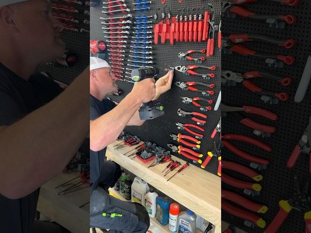 Very close to finishing the ​⁠@MilwaukeeTool wall with the ​⁠@Toolgrid vertical wall system