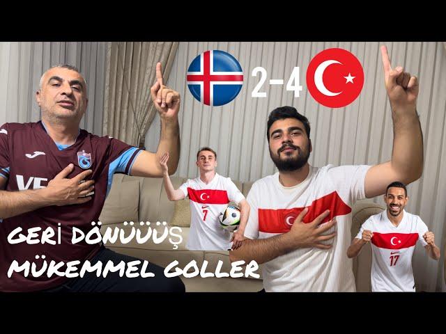 MÜTHİŞ GOLLER MÜTHİŞ GERİ DÖNÜŞ!!! TÜRKİYE İZLANDA MAÇINA TEPKİ VERDİK!!