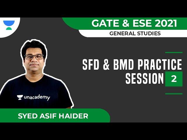 SFD & BMD Practice Session - 2 | General Studies | GATE & ESE 2021 | Syed Asif Haider