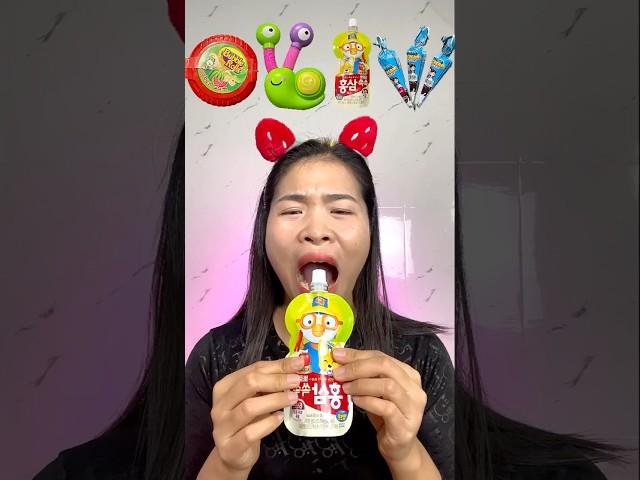 Snack on all sorts of things, chocolate candies, mystery eggs #trending #funny