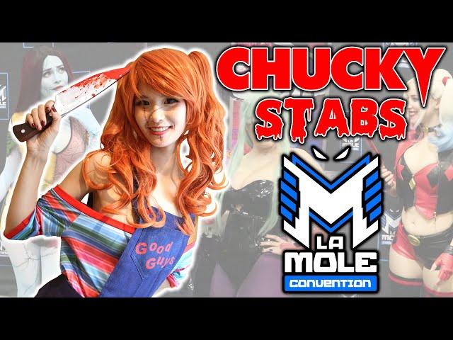 Chucky Stabs La Mole Convention 2022 Horror Edition ft. Lucky Lai