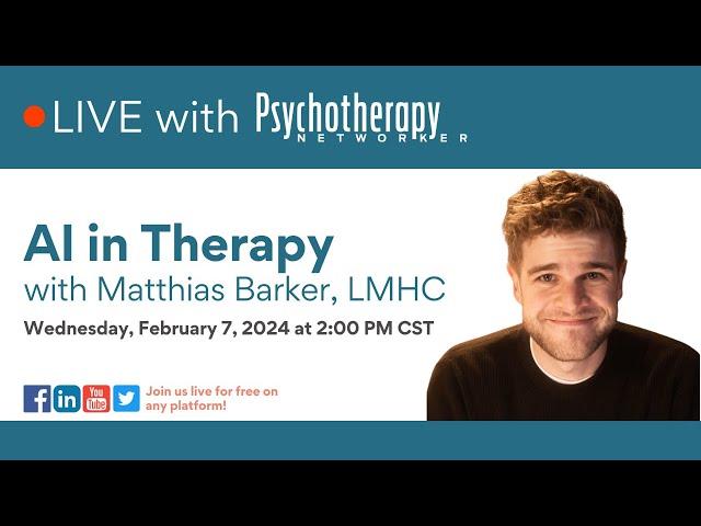 AI in Therapy with Matthias Barker, LMHC