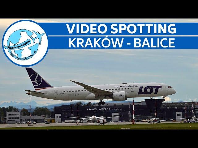 60 Minutes of Plane Spotting at Kraków - Balice Airport (KRK / EPKK)