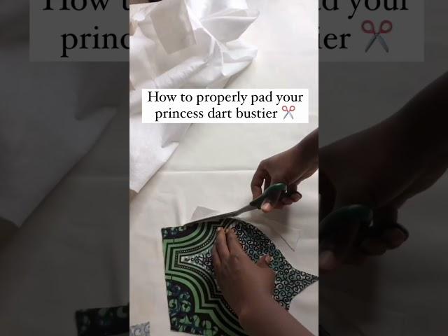 How to pad a bustier for beginners #viral #sewingtutorial