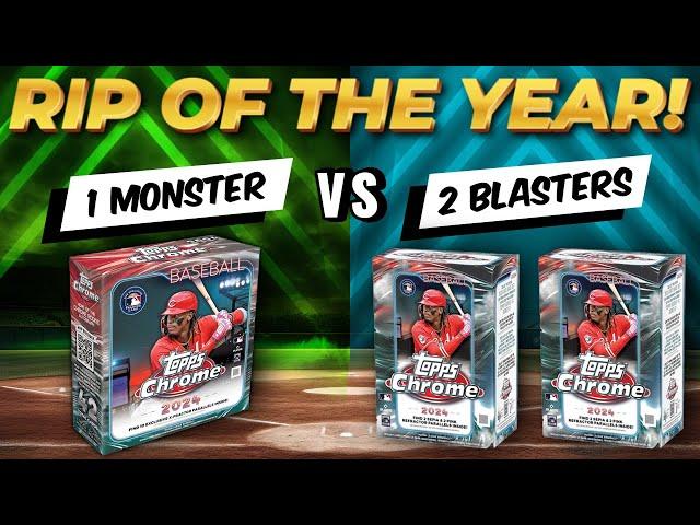 A RIP SO AMAZING IT SEEMED FAKE!!2024 TOPPS CHROME MONSTER VS 2 BLASTERS