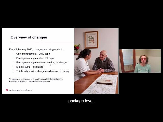 Capping Home Care Package Administration and Management Charges webinar – 1 December 2022