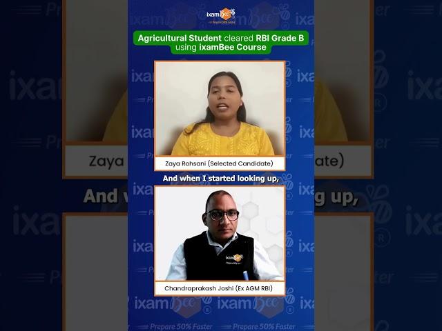 Agri Student cleared RBI Grade B || Checkout the Complete Success Story #rbi #afo #ixambee