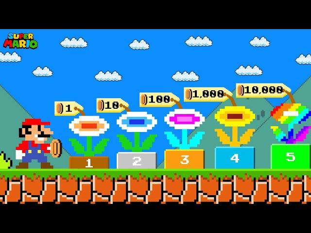 Can Mario Buy all the Flowers in Super Mario Bros.?