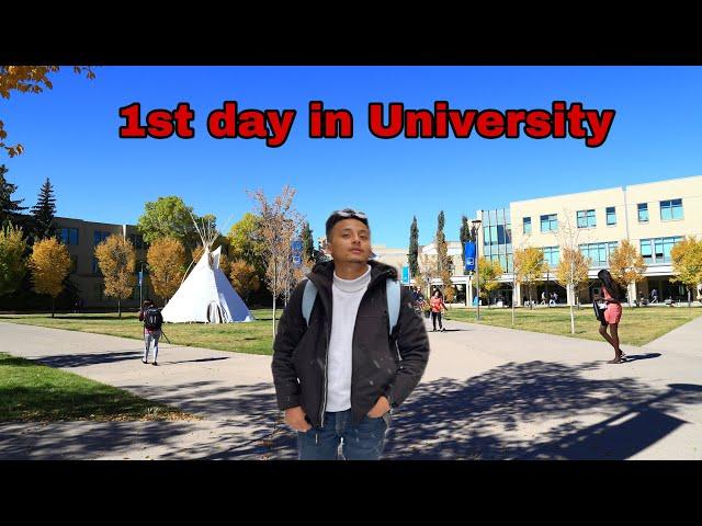 My first day in Mount Royal University