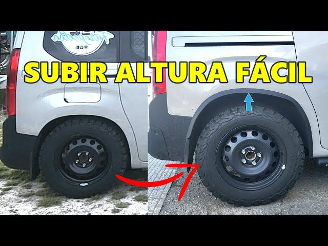 Como subir suspensión de cualquier coche de una forma fácil - Tu Coche Más Alto (Berlingo OFF ROAD)