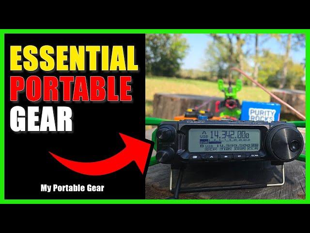 My ESSENTIAL Portable HF Ham Radio Gear & Setup!!!!!!!! #hamradio