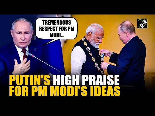 "Tremendous respect..." Russian President Vladimir Putin's high praise for PM Modi's ideas