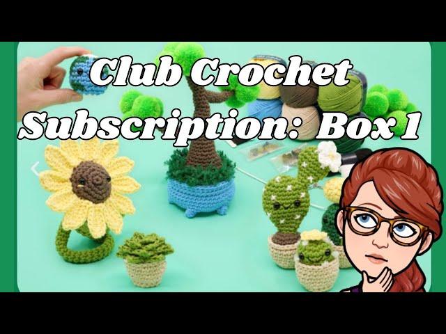 Club Crochet Subscription Kit Box Review #clubcrochet #crochetkit #unboxing #photosynthesis