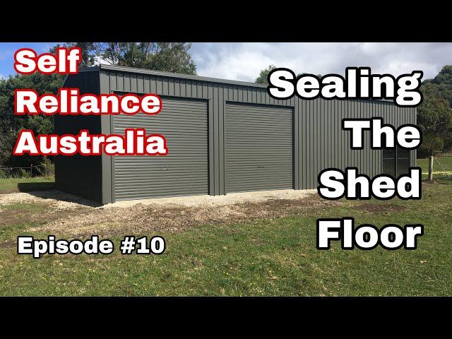 Sealing the Shed Floor