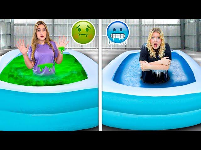 Chimique Vs Froide Piscine Challenge !