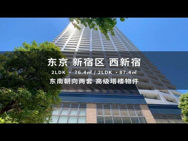 日本东京新宿一栋楼两套东南朝向高级塔楼物件