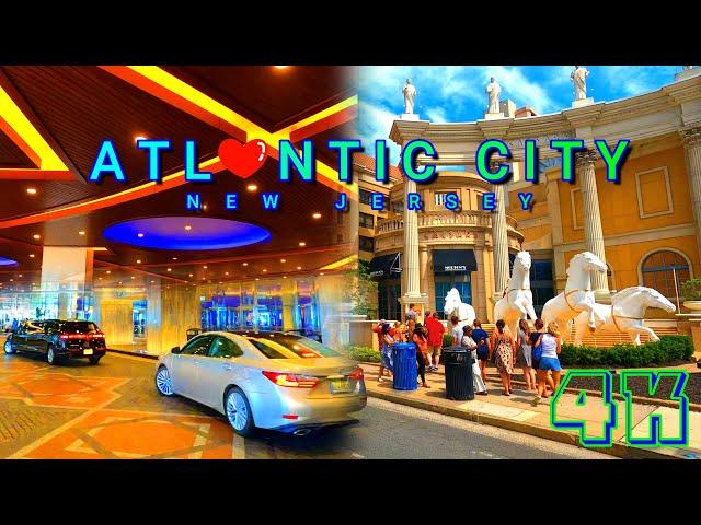 Atlantic City Drive Part 1, New Jersey USA 4K - UHD