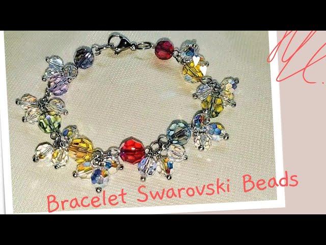 How to Make a Bracelet Crystal Swarovski Beads || Swarovski Jewellery