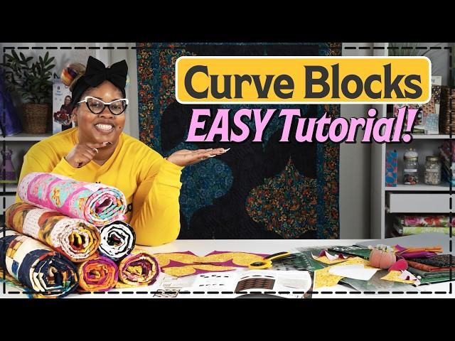 Curve Piecing Basics – EASY Way to Make CURVES in a 3-Yard Quilt!