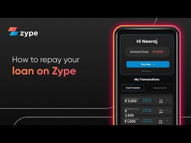 How to repay your Zype loan