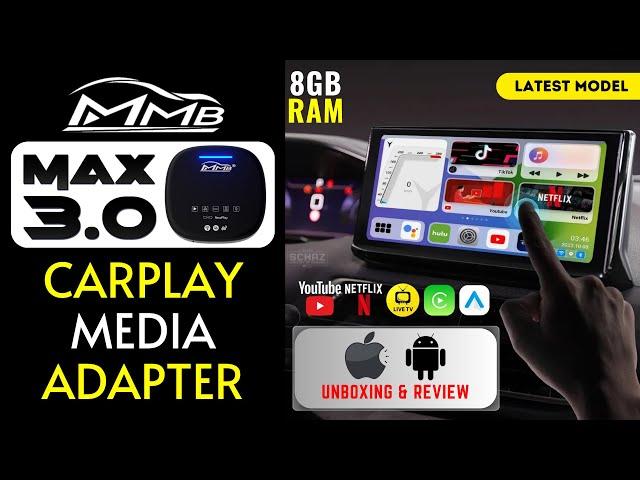 New MMB Max 3.0 CarPlay AI Media Adapter ⫸  UNBOXING REVIEW