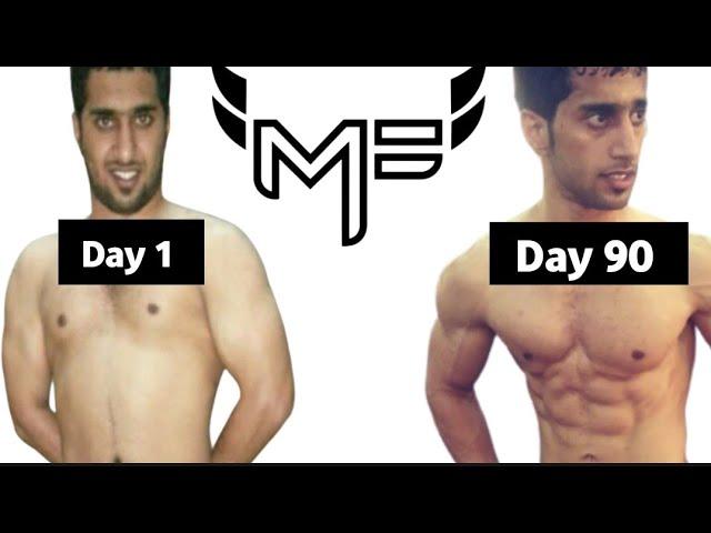 First day of the 90 days challenge for weigh lose with Muhammad Fitness