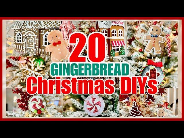 CHRISTMAS DIY DECOR  // GINGERBREAD DIY DECOR & DOLLAR TREE CHRISTMAS CRAFTS