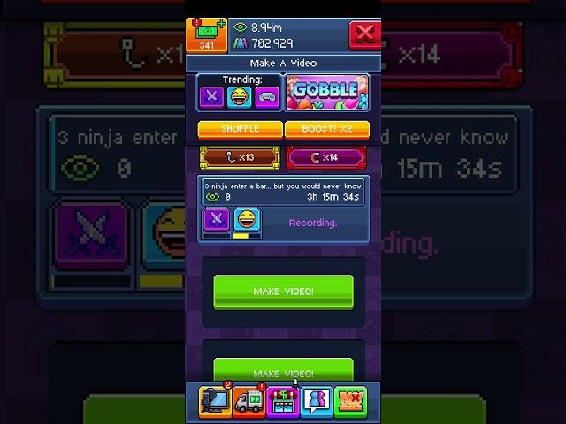 Pewdiepie's Tuber Simulator daily login #mobilegame