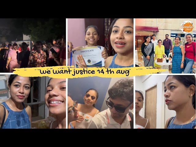 প্রতিবাদ মিছিল  Justice AchievementInterior  Bengali Vlog  Indian Vlogger Swaralipi