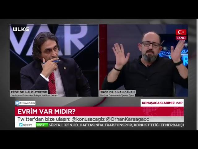 Evrim Tartışmasında Sinan Canan'ı çileden çıkardılar!