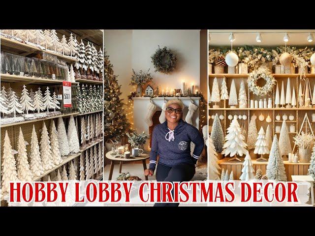 NEW HOBBY LOBBY CHRISTMAS DECOR 2024 | CHRISTMAS DECOR IDEAS | SHOP WITH ME @therosehouse