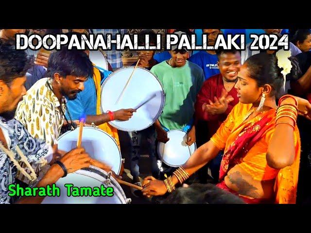 Doopanahalli Pallaki 2024 | Priyanka Tamate Beats |  Crazy Crowd | Tamate Dance @Templecrewww