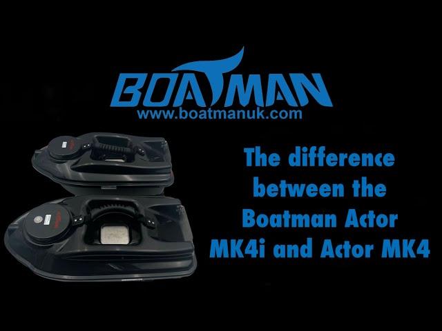 The difference between the Boatman Actor MK4 & MK4i bait boats.