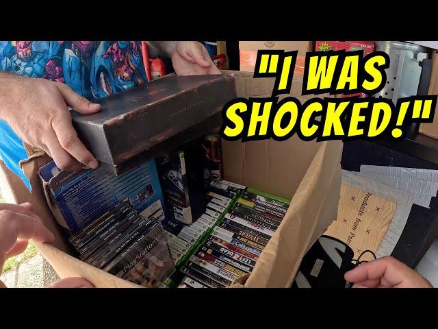 He Brought Out a Hidden Video Game Collection at a Garage Sale!