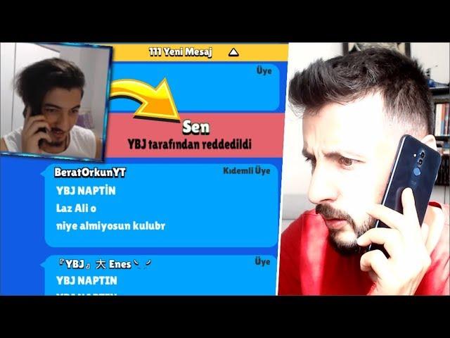 YBJ BENİ KULÜBE ALMADI! (Telefonla Aradım!) Brawl Stars