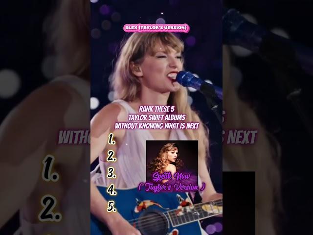 Blindly rank the following 5 albums: | #midnight #music #erastour #song #taylorswift #trend #2024 #1