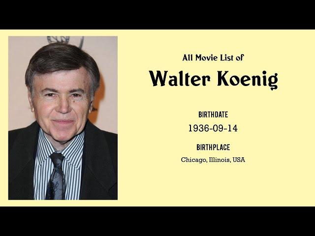 Walter Koenig Movies list Walter Koenig| Filmography of Walter Koenig