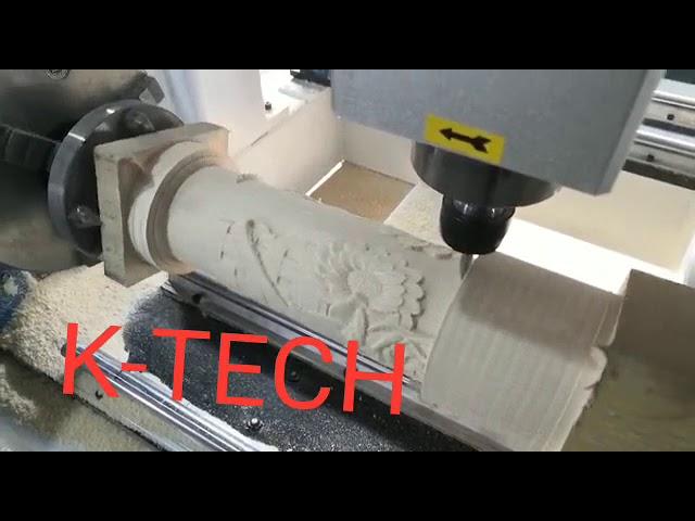 4 axis wood carving machine, Ktech CNC Wood, glass, stone carving machines