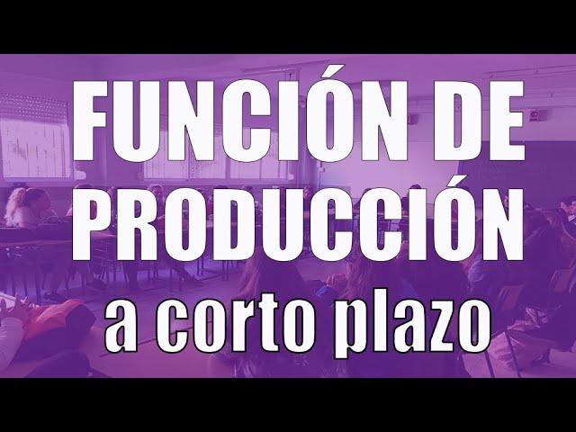 Función de producción a corto plazo