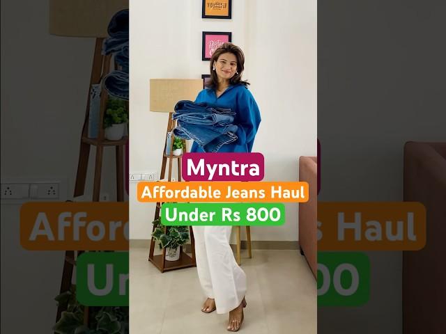 Myntra Jeans Haul l Trendy Jeans l Affordable Jeans #myntra #jeans #haul #shorts #viral #trending