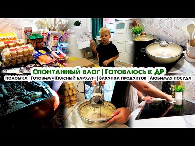 Домашний влогЗакупка продуктовГотовлюсь к дню рождения Любимая посудаГотовим торт и болтаем