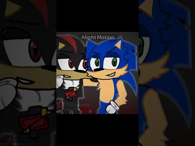 Sonic & Shadow + my style?? // #sonicthehedgehog#sonic#shadow#edit#shorts#animation //
